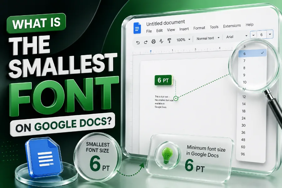 what is the smallest font on google docs